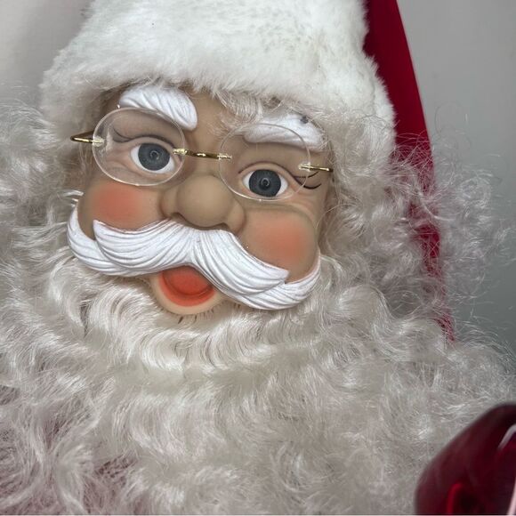VINTAGE Animated Motion Santa Clause Large - Picture 3 of 12